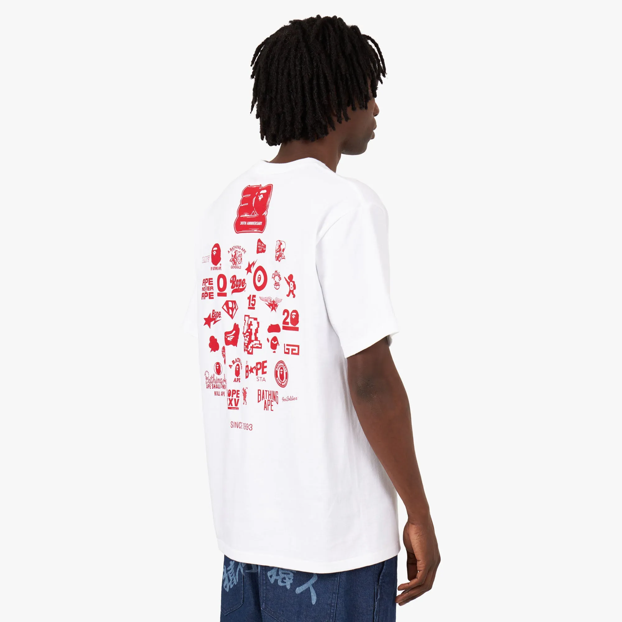 BAPE 30th Anniversary T-shirt #2 White / Red