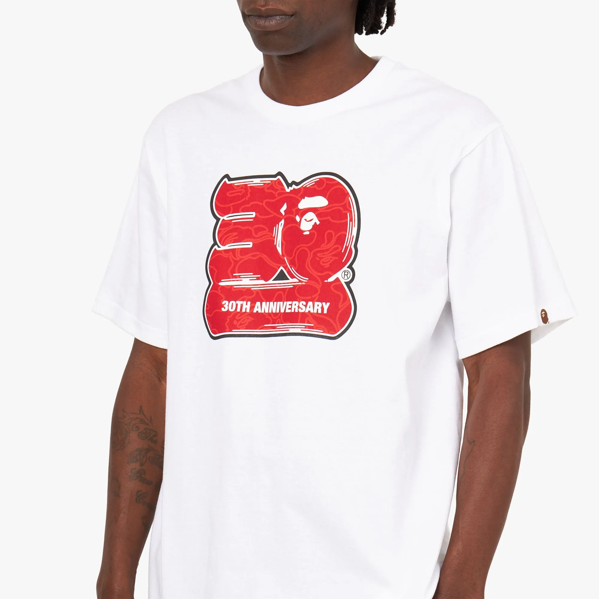 BAPE 30th Anniversary T-shirt #2 White / Red