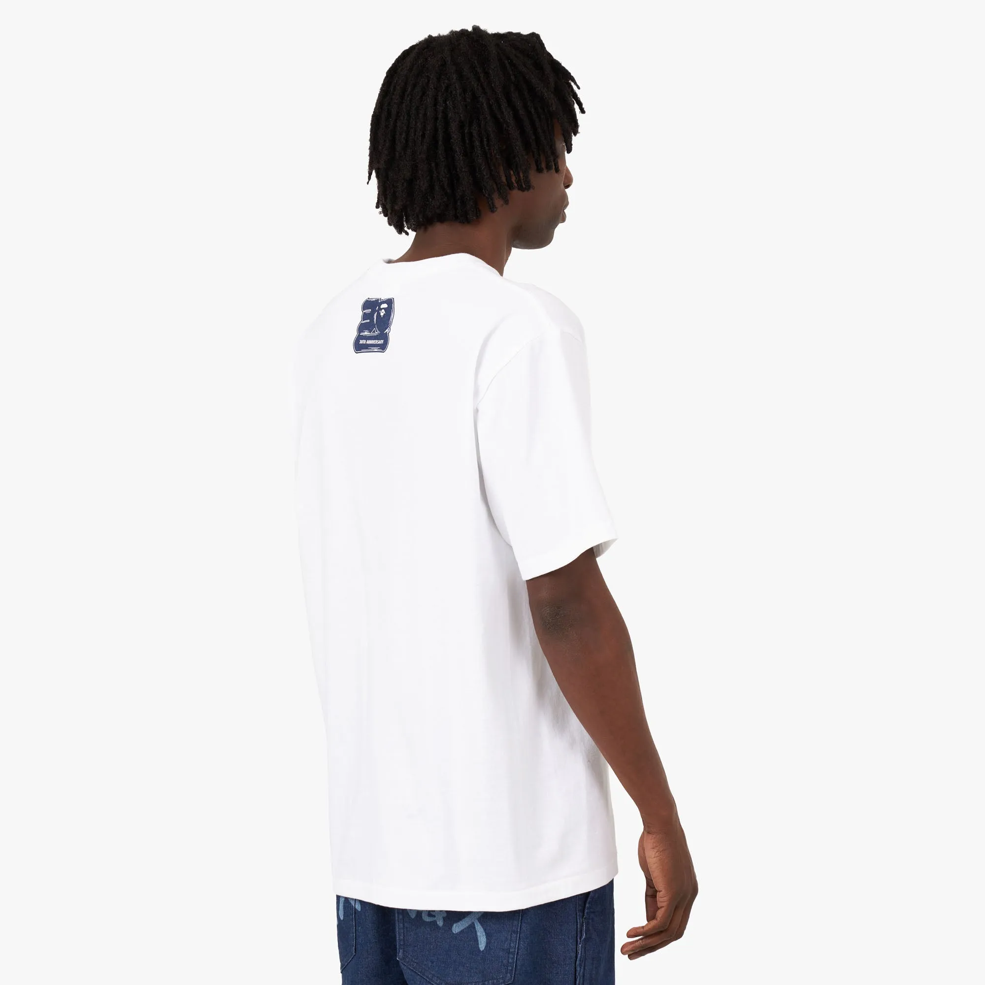 BAPE 30th Anniversary T-shirt White / Navy