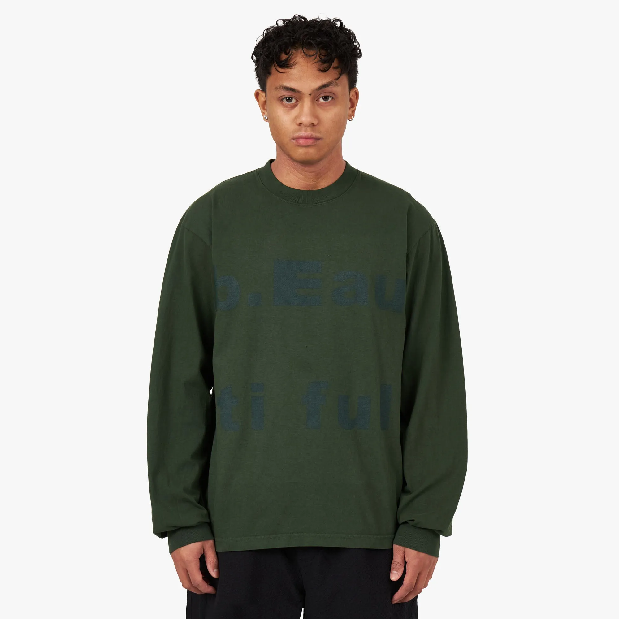 b.Eautiful wasa-wasa Longsleeve Shirt / Green