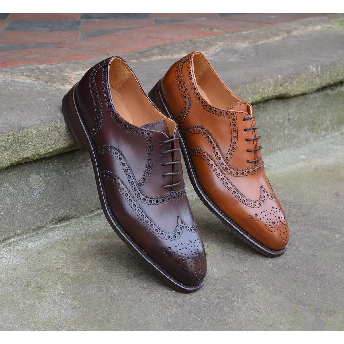 Berwick 1707 Brogue (5215) - Tan