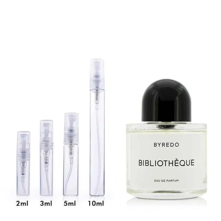 Bibliothèque Byredo for women and men Decant Fragrance Samples