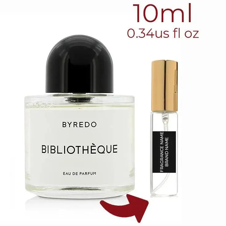 Bibliothèque Byredo for women and men Decant Fragrance Samples