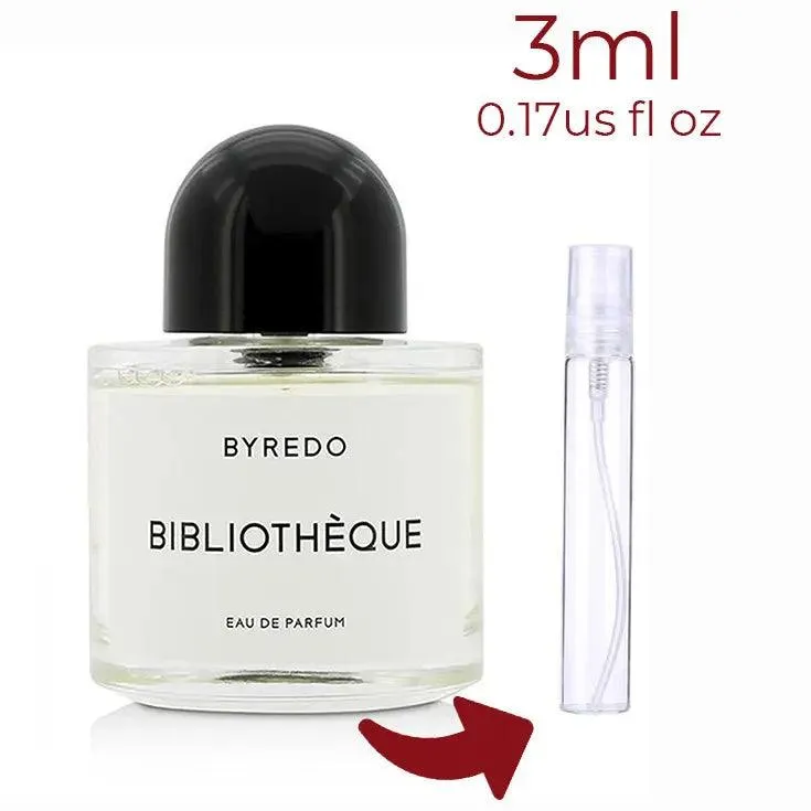 Bibliothèque Byredo for women and men Decant Fragrance Samples