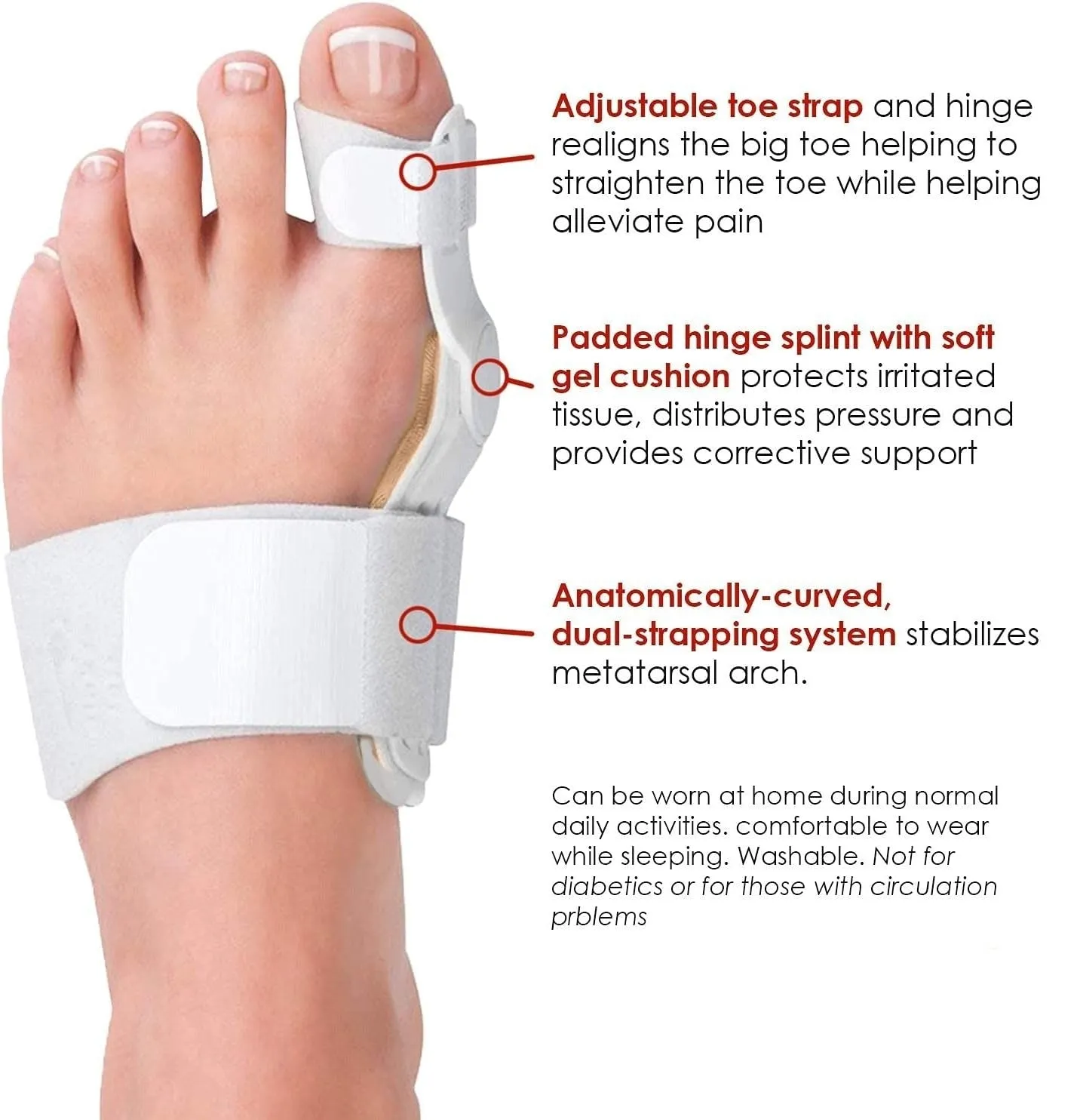 Big Bone Toe Bunion Splint Toe Straightener Corrector De Juanete Foot Pain Relief Hallux Valgus Correction Orthopedic Supplies