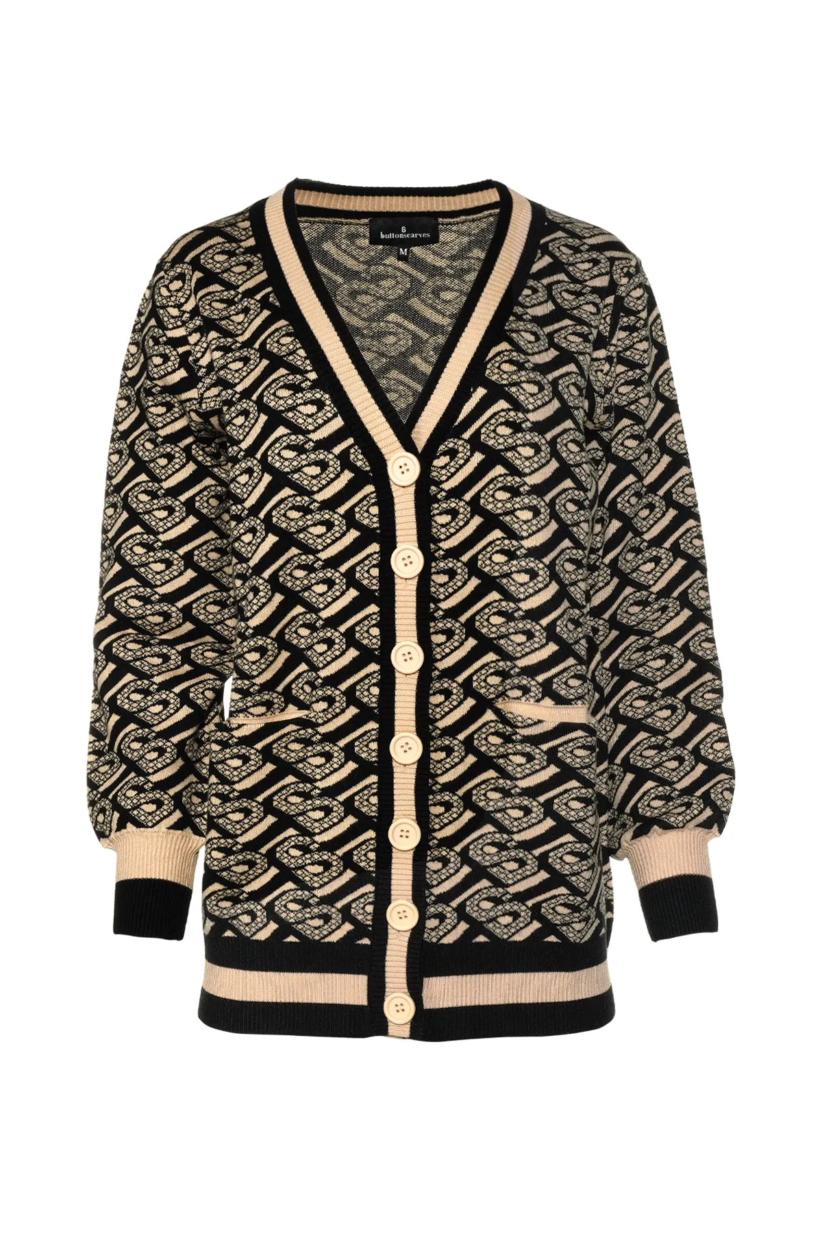 Bimu Cardigan With Button - Brown