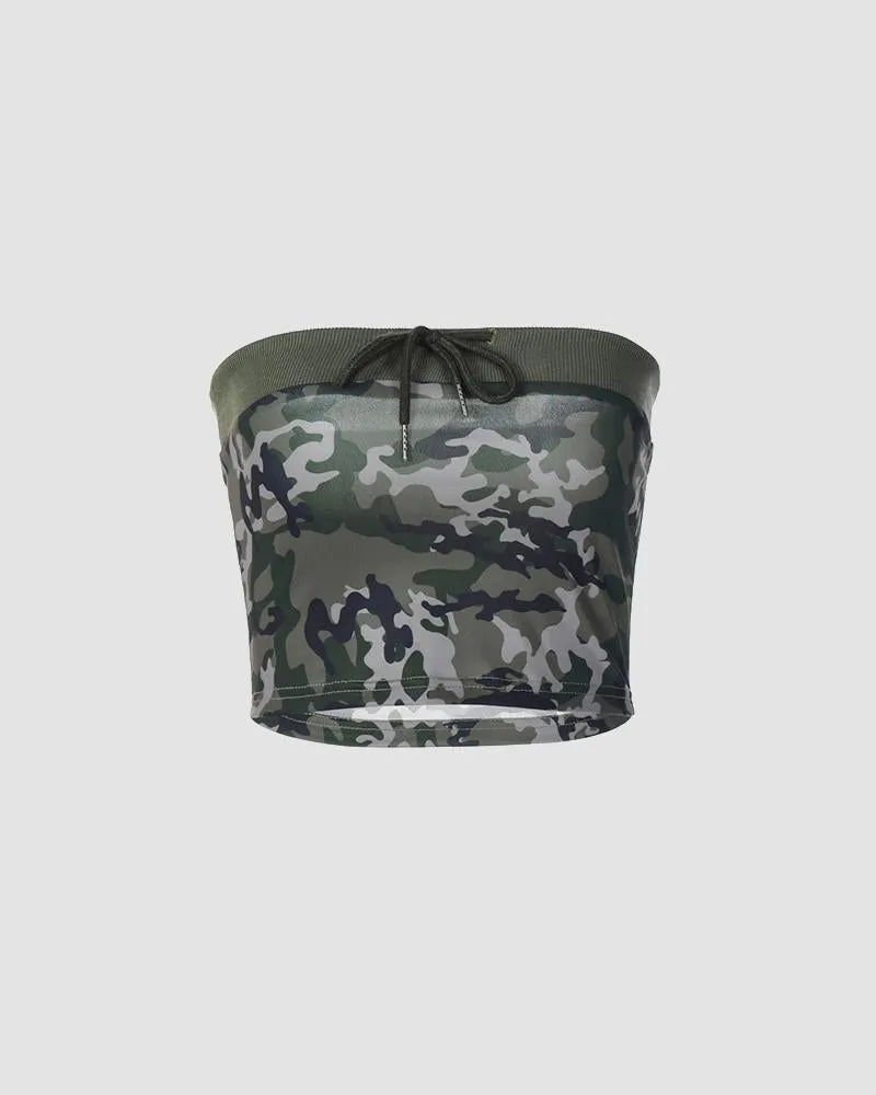 Biolesque Camo Tube Top