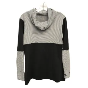 Black & White Athletic Top Long Sleeve Collar By Albion, Size: M