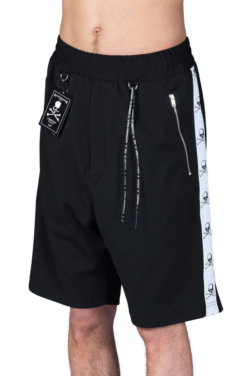 Black Skull Tape Shorts