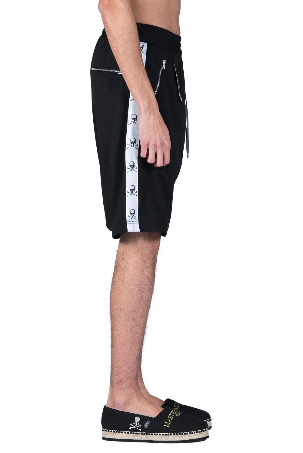 Black Skull Tape Shorts