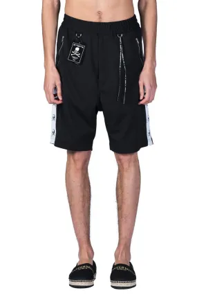 Black Skull Tape Shorts