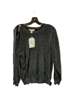 Black Top Long Sleeve Michael By Michael Kors, Size L