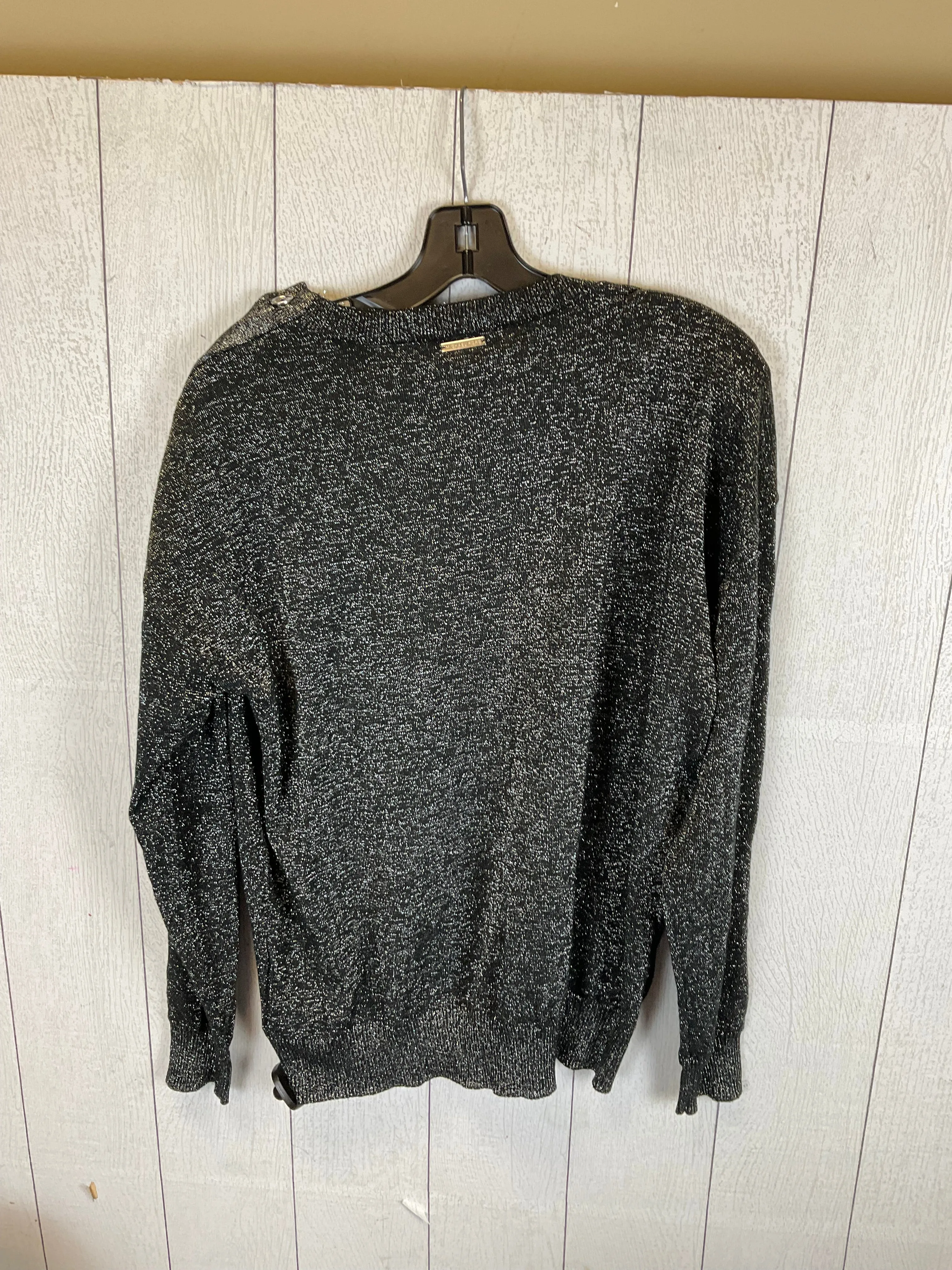 Black Top Long Sleeve Michael By Michael Kors, Size L