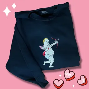 Bobby Hill Cupid Embroidered Crewneck Sweatshirt