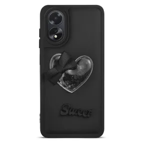 Bow Heart Cute Phone Back Cover for Oppo A38 4G