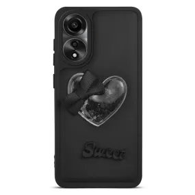 Bow Heart Cute Phone Back Cover for Oppo A78 4G