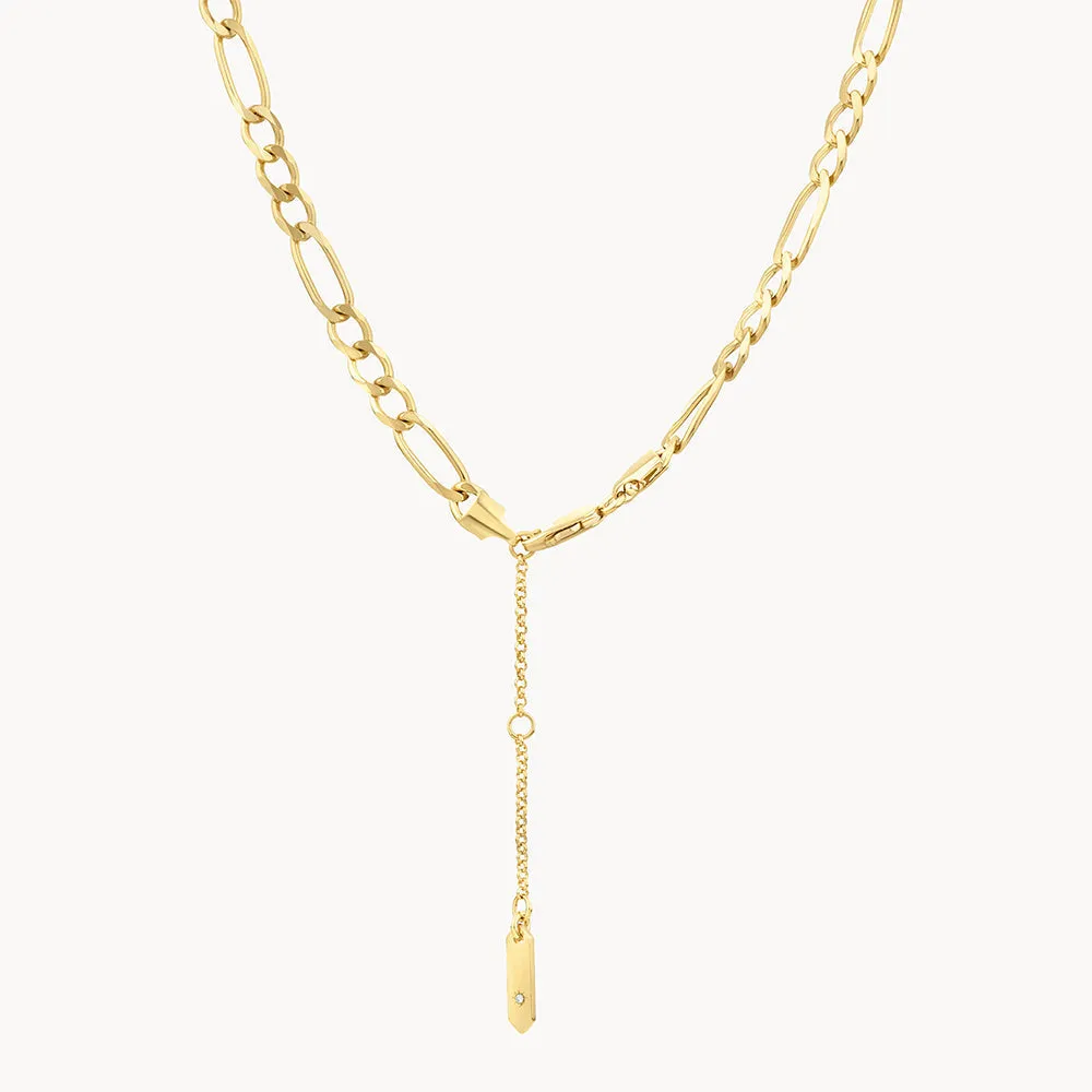 Boyfriend Figaro Chain Necklace in Gold