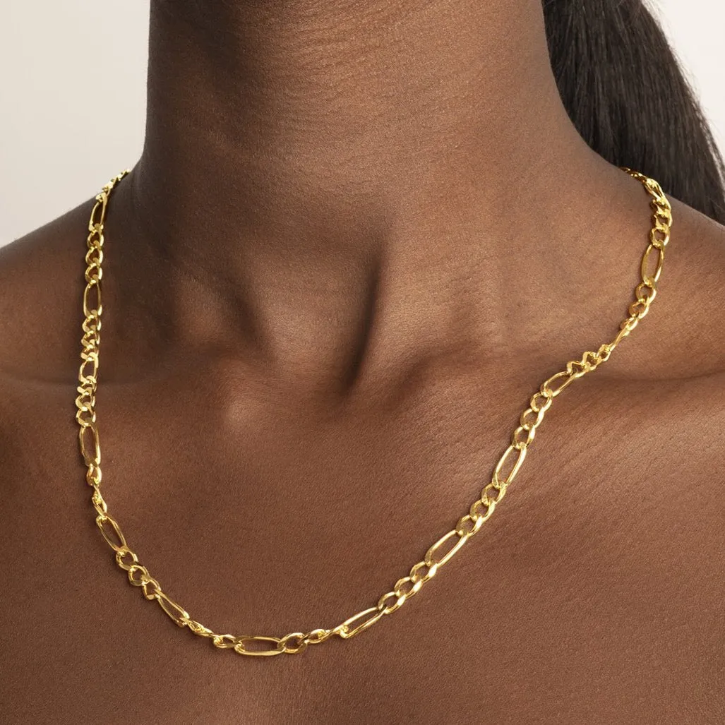 Boyfriend Figaro Chain Necklace in Gold