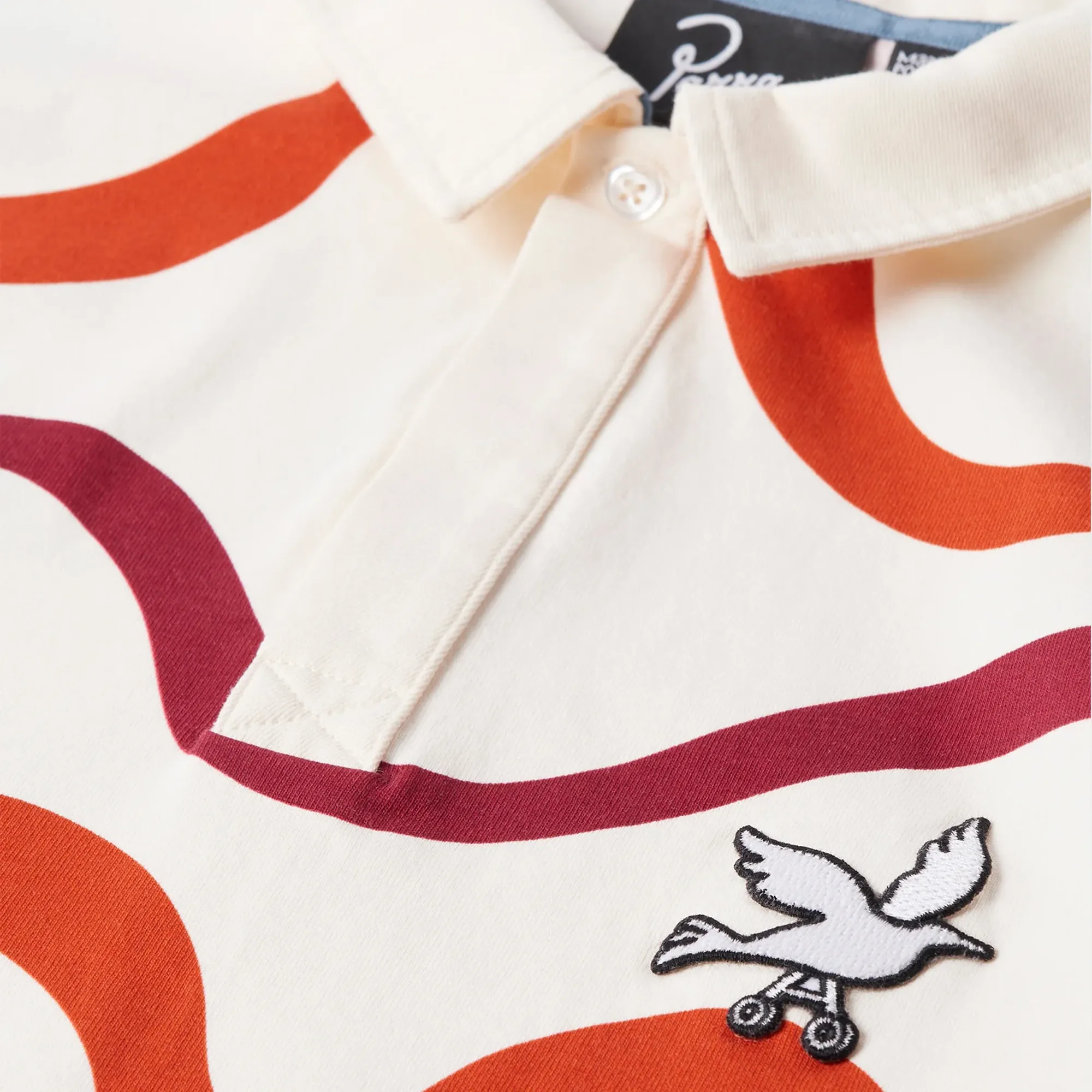 By Parra Colored Soundwave Polo Shirt Off White