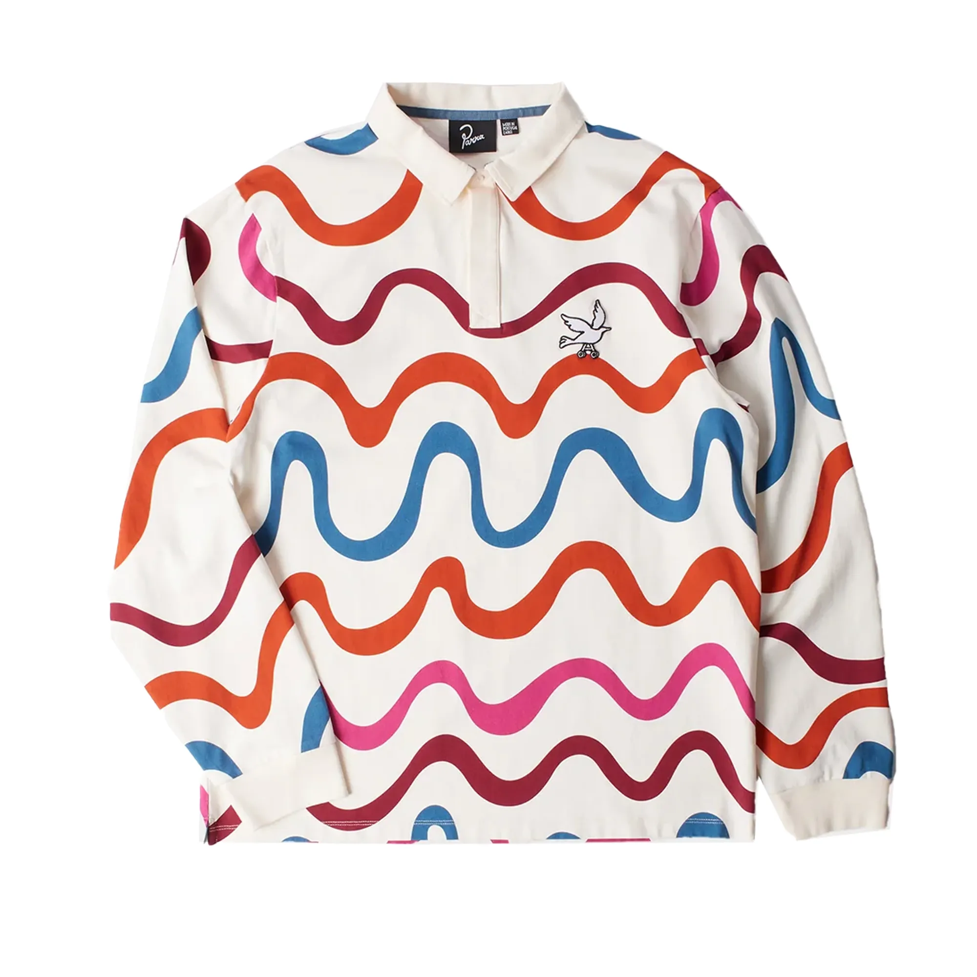 By Parra Colored Soundwave Polo Shirt Off White