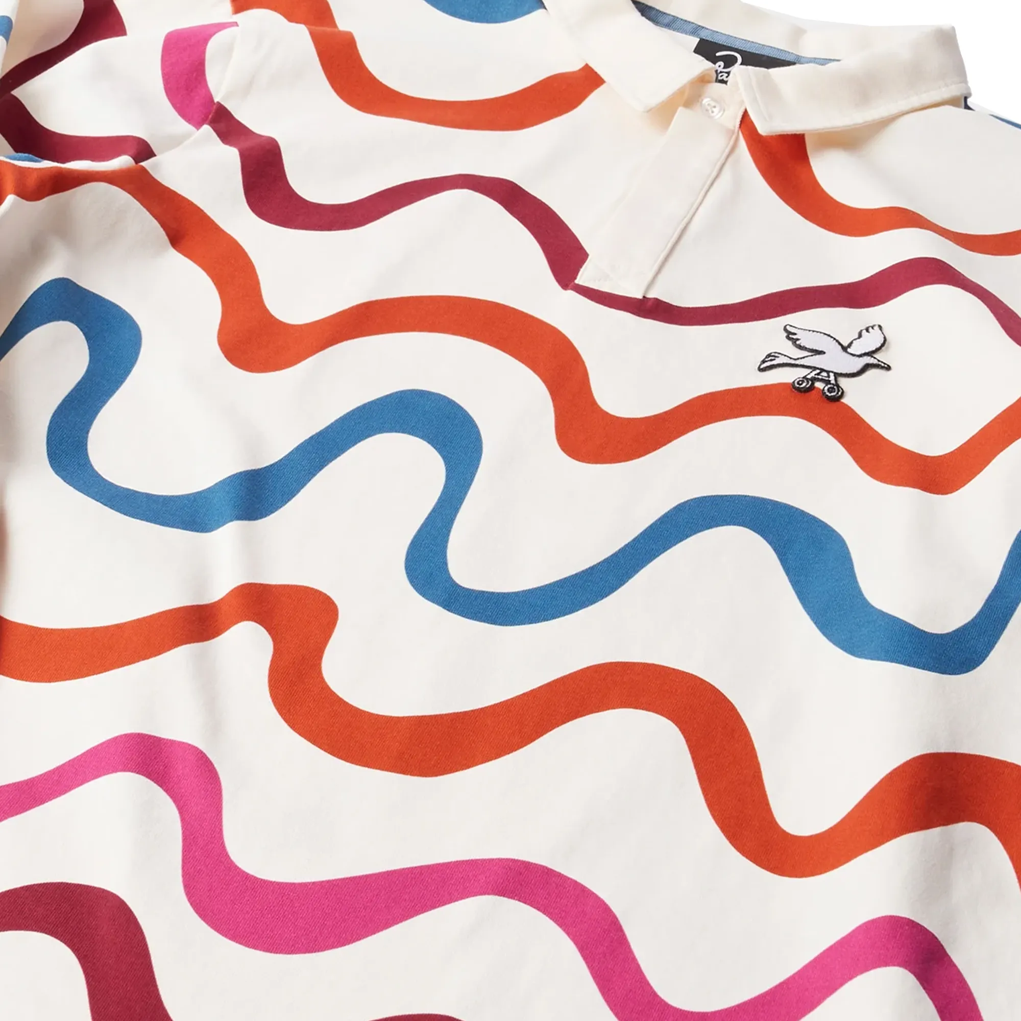 By Parra Colored Soundwave Polo Shirt Off White