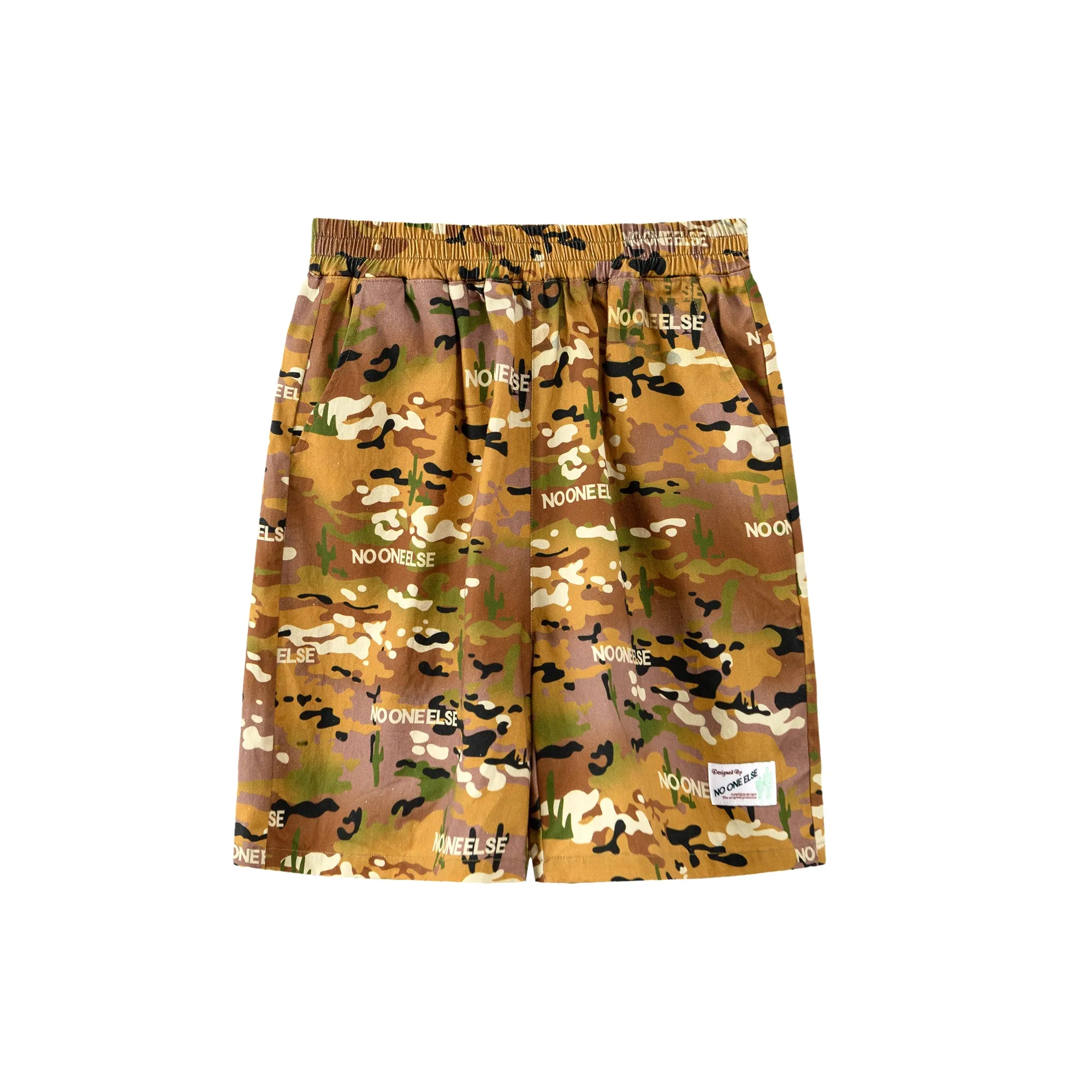 Cameo Print Bermuda Wide Shorts