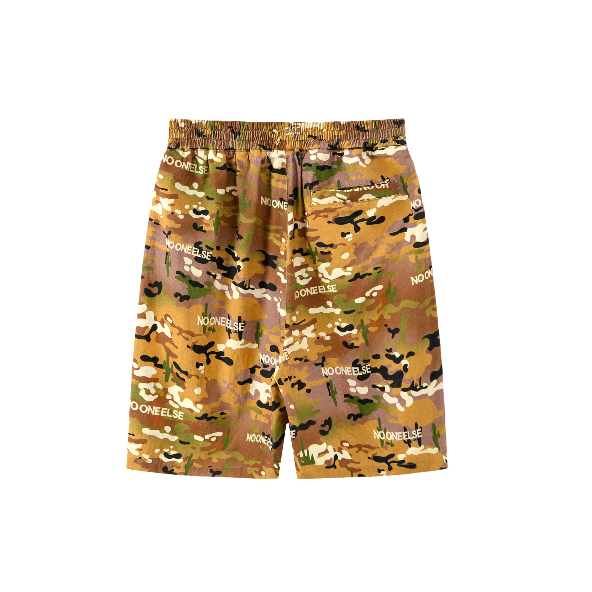 Cameo Print Bermuda Wide Shorts