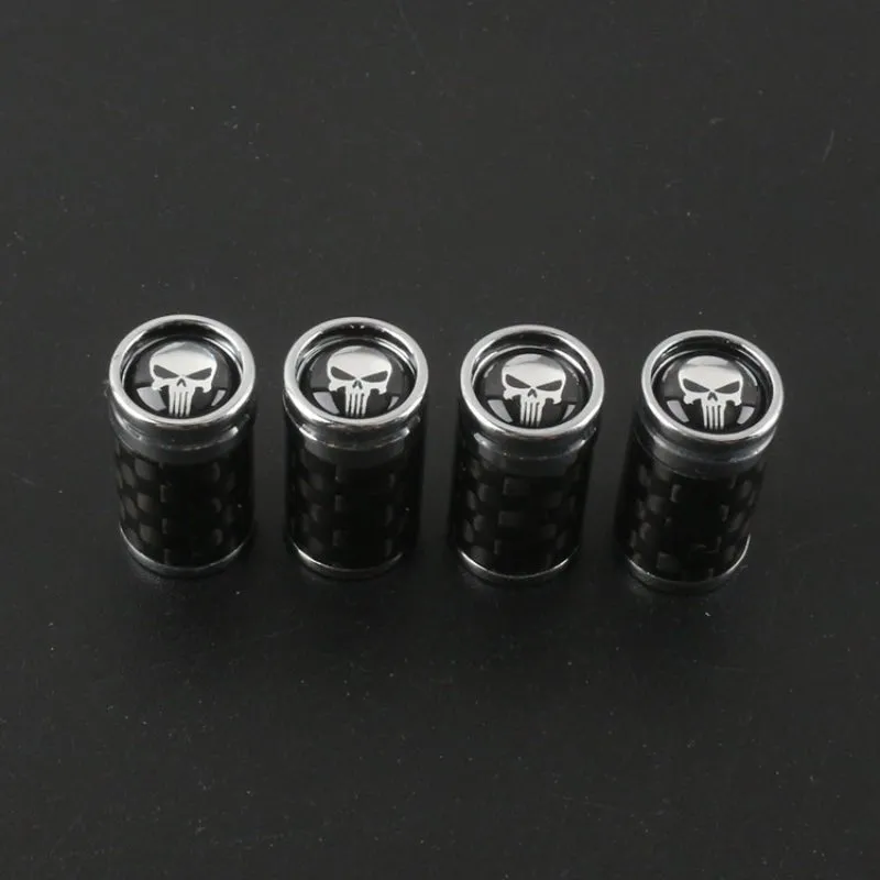 Carbon Fibre Car Wheel Tire Valve Stem Cap For Tesla Model3/Y/X/S（4pcs）