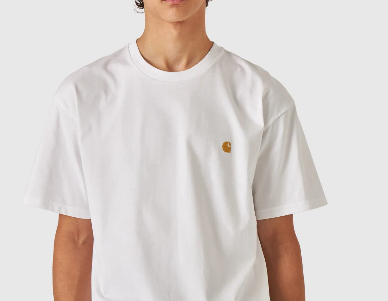 Carhartt WIP Chase T-shirt White / Gold