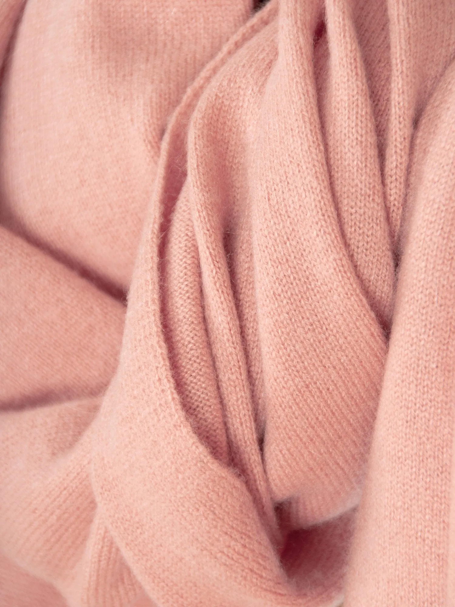 Cashmere scarf "Signature" - peachy pink