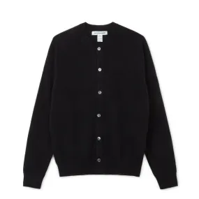 CDG Shirt Forever - Round Neck Lambswool Cardigan - (Black)