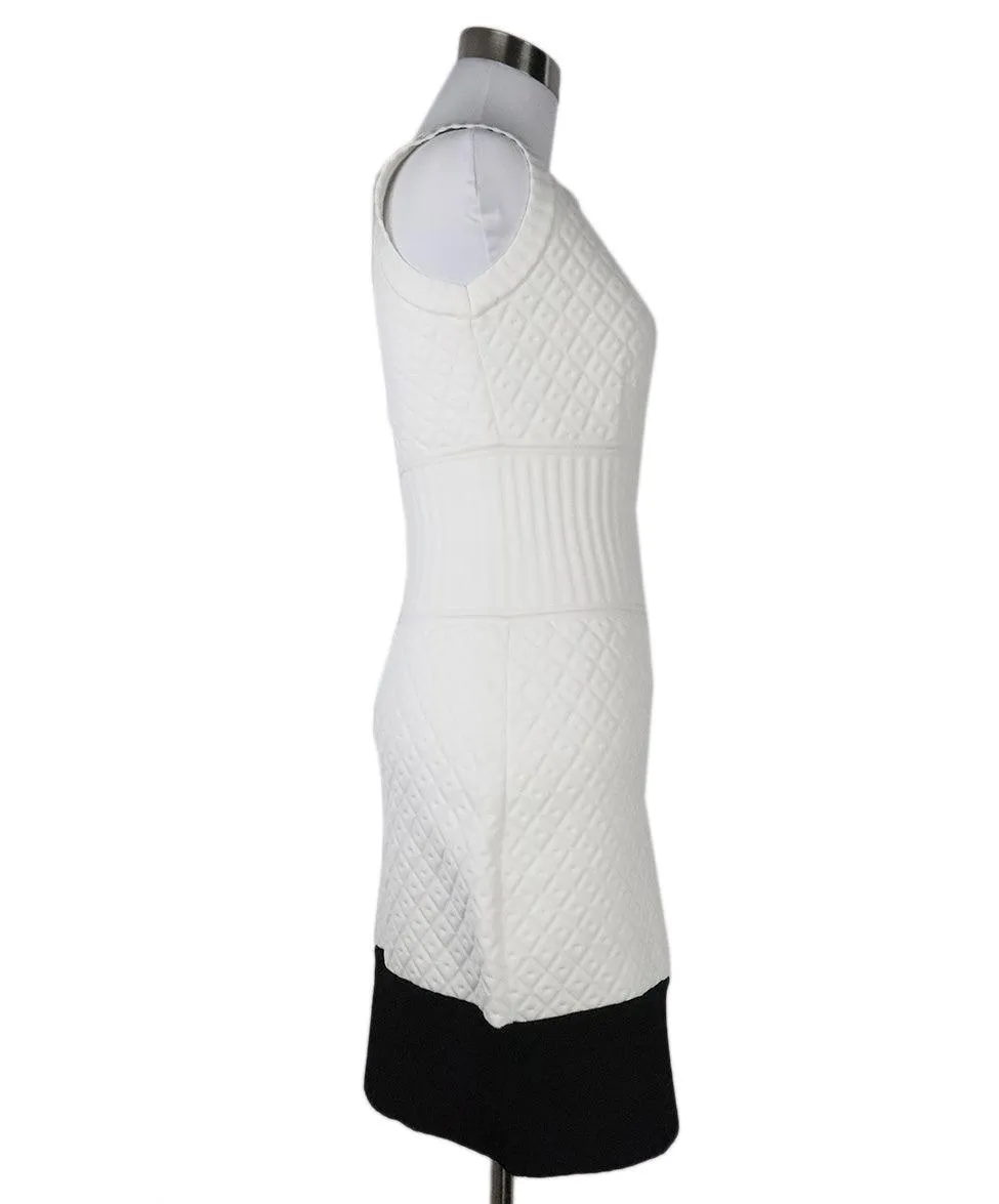 Chanel White Dress w/ Black Trim sz 2