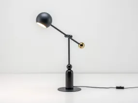 Charcoal grey marble LED task lamp