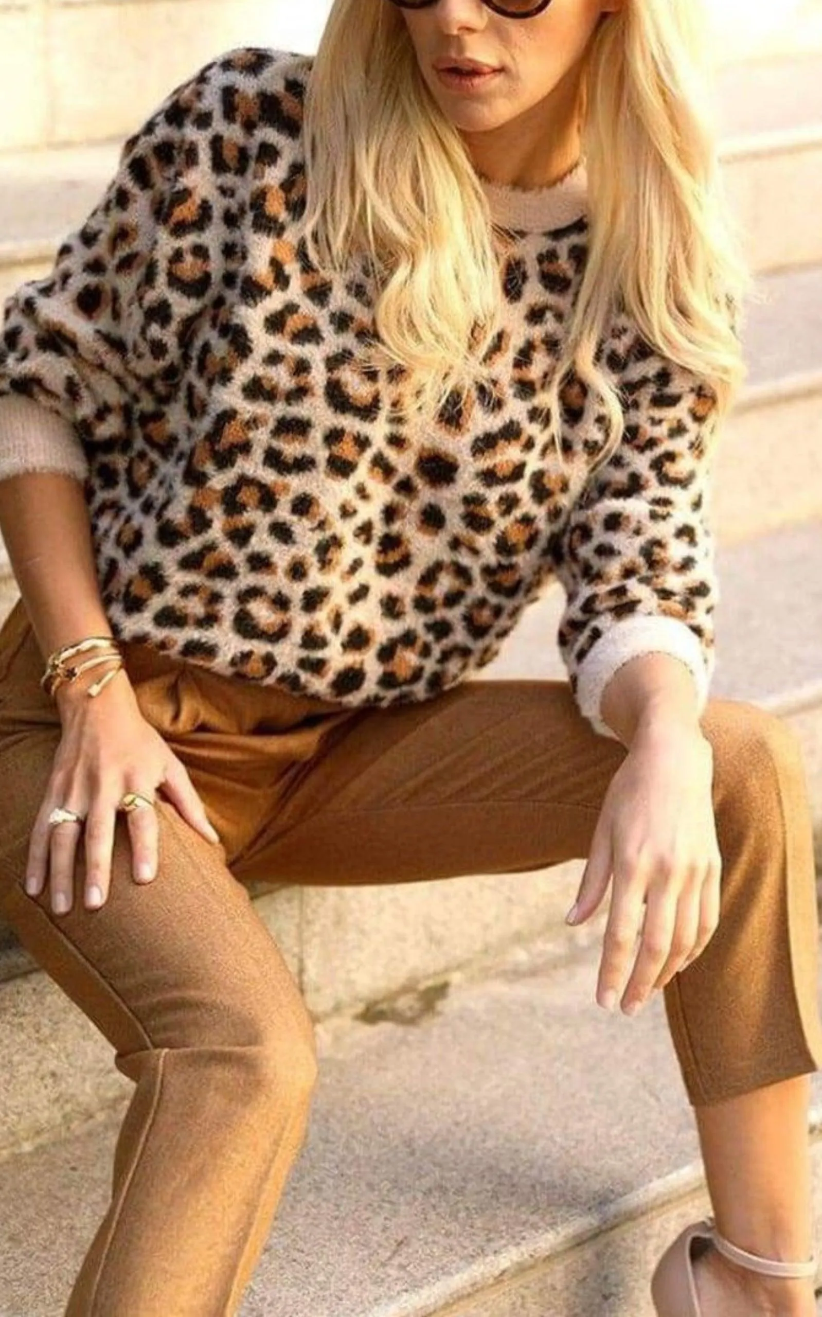 Cheetah Pattern Sweater