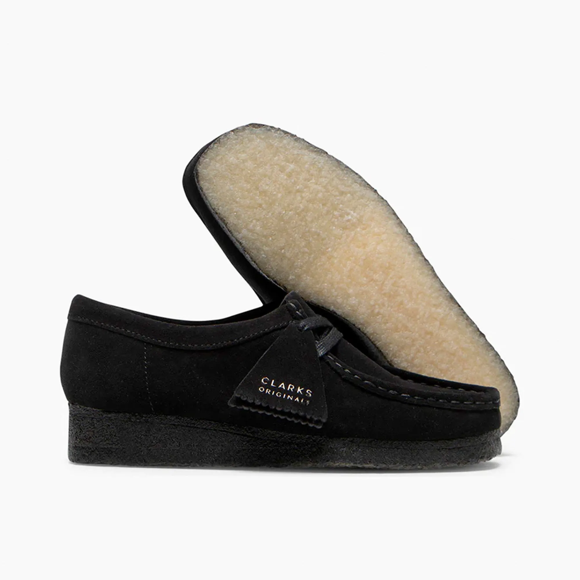 Clarks Womens Wallabee / Black Suede