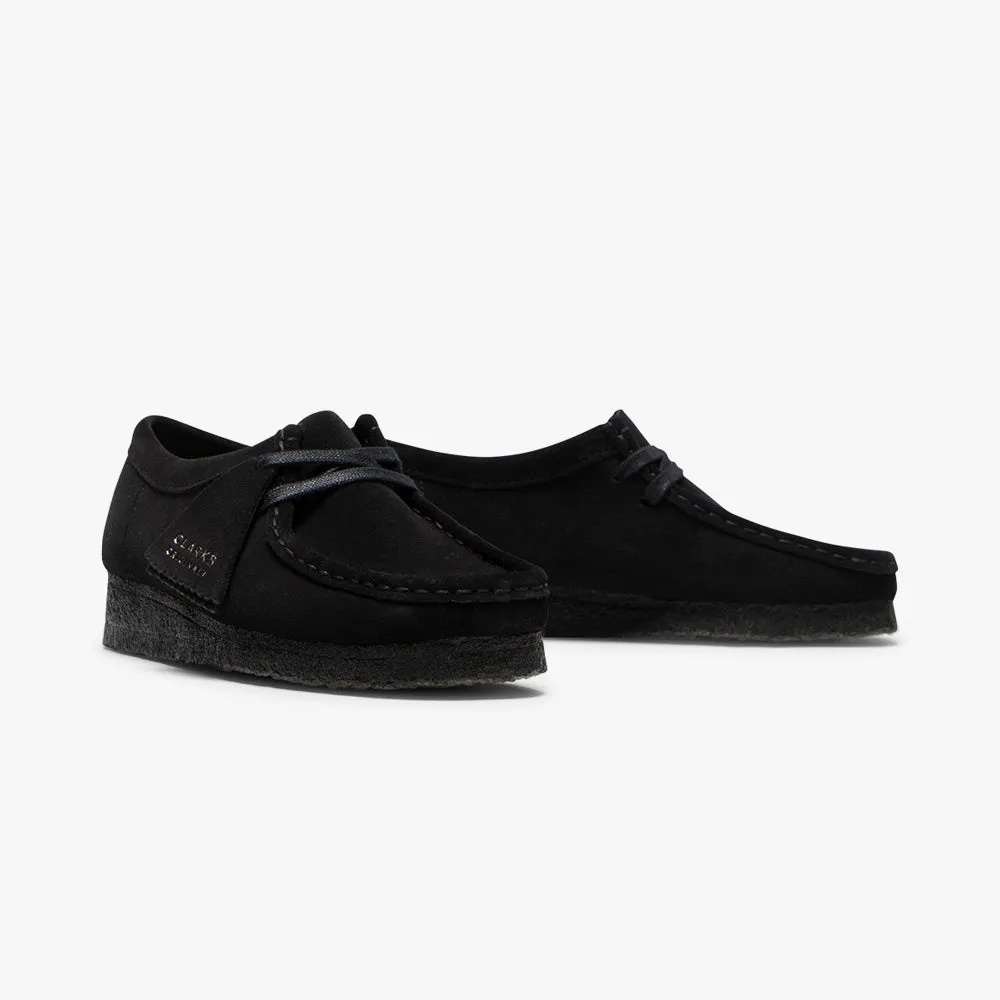 Clarks Womens Wallabee / Black Suede