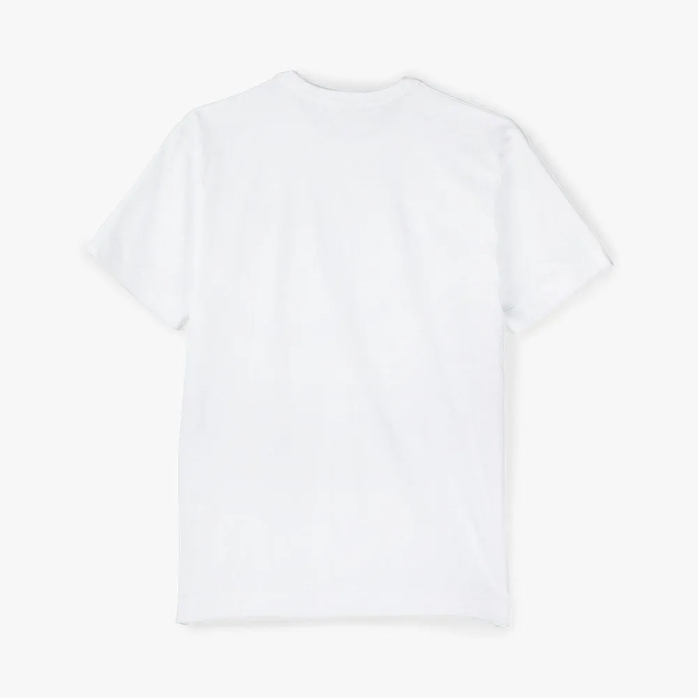 COMME des GARCONS PLAY Black Heart T-Shirt / White