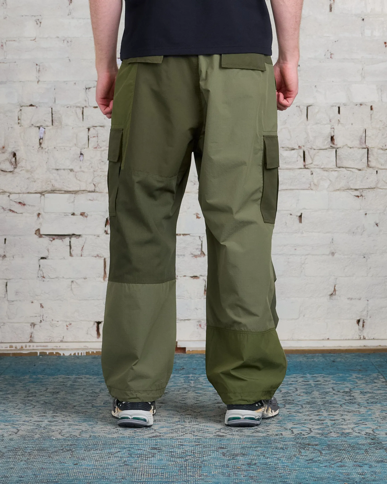 COMME des GARÇONS HOMME Cotton Nylon Mix Cloth Cargo Pant Khaki