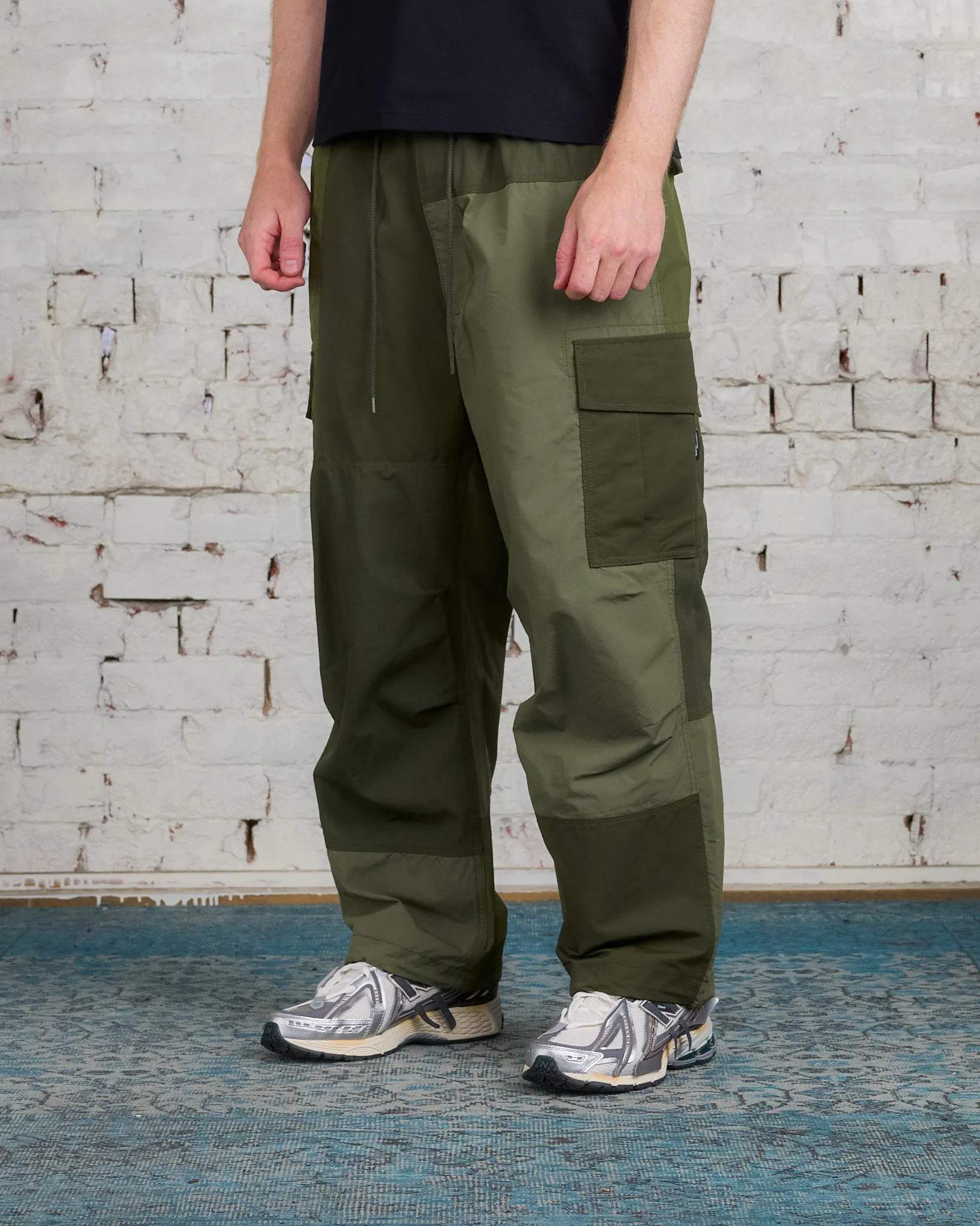 COMME des GARÇONS HOMME Cotton Nylon Mix Cloth Cargo Pant Khaki