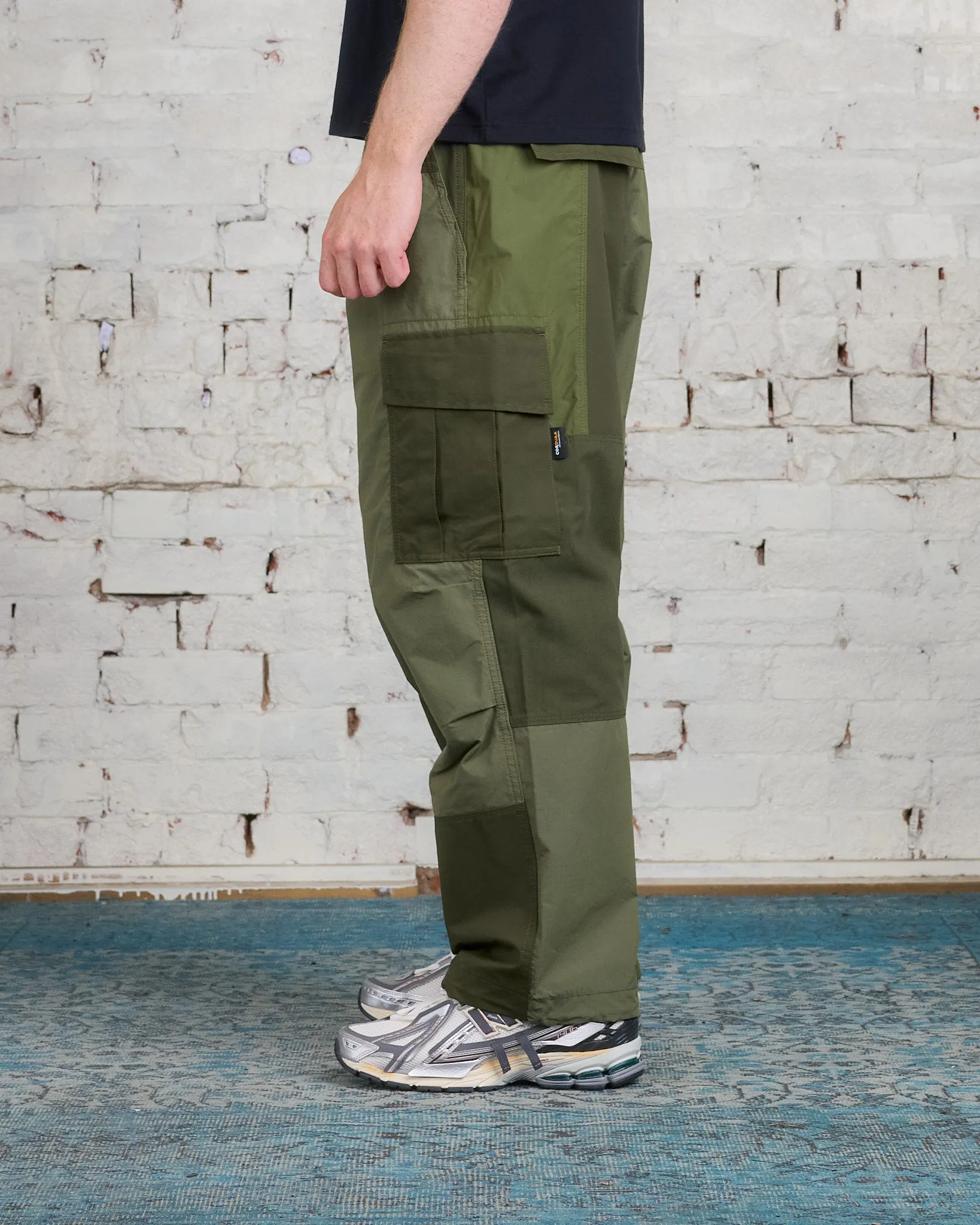 COMME des GARÇONS HOMME Cotton Nylon Mix Cloth Cargo Pant Khaki