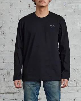 Comme des Garçons PLAY Black Heart Long Sleeve T-Shirt Black