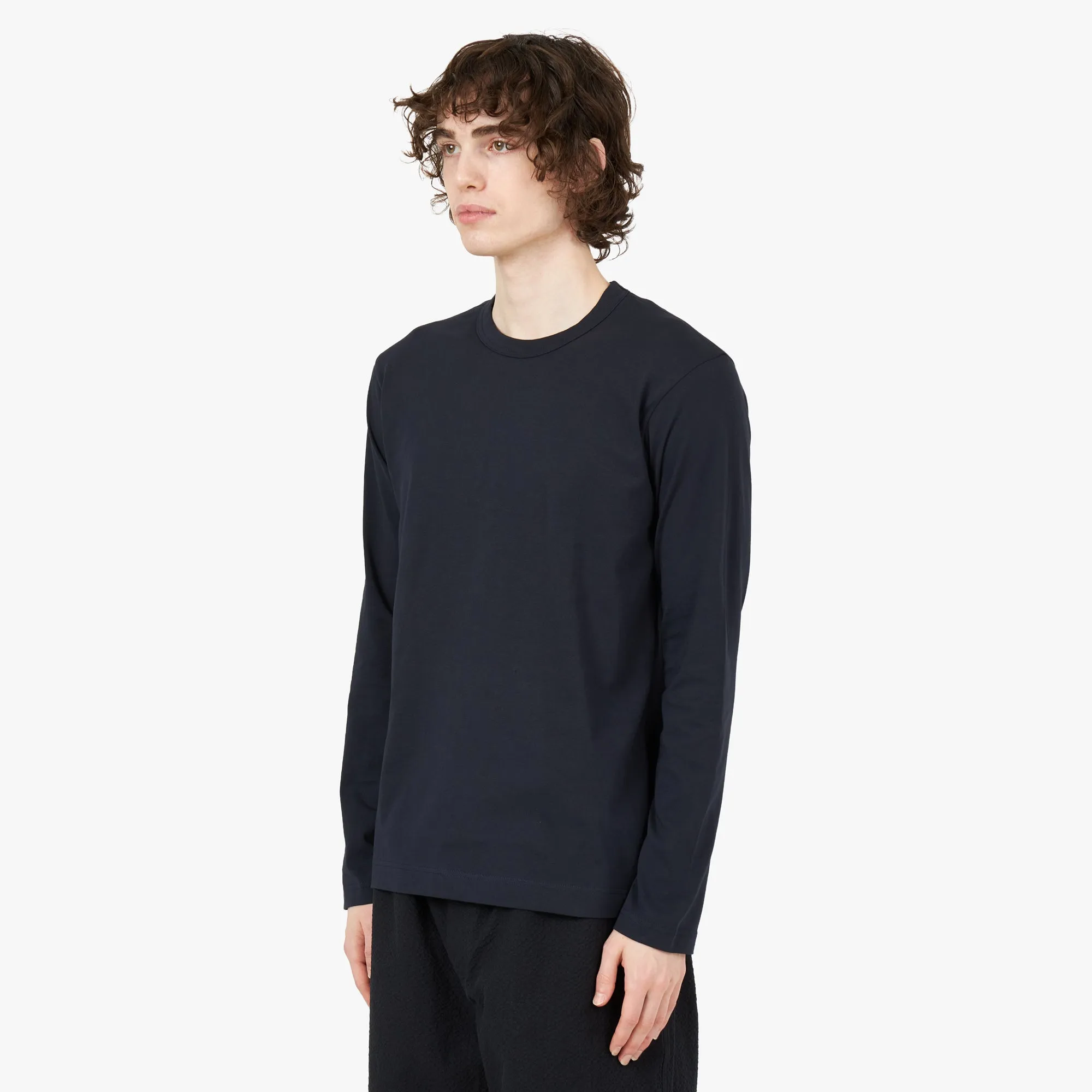 COMME des GARÇONS SHIRT Long Sleeve T-shirt / Navy