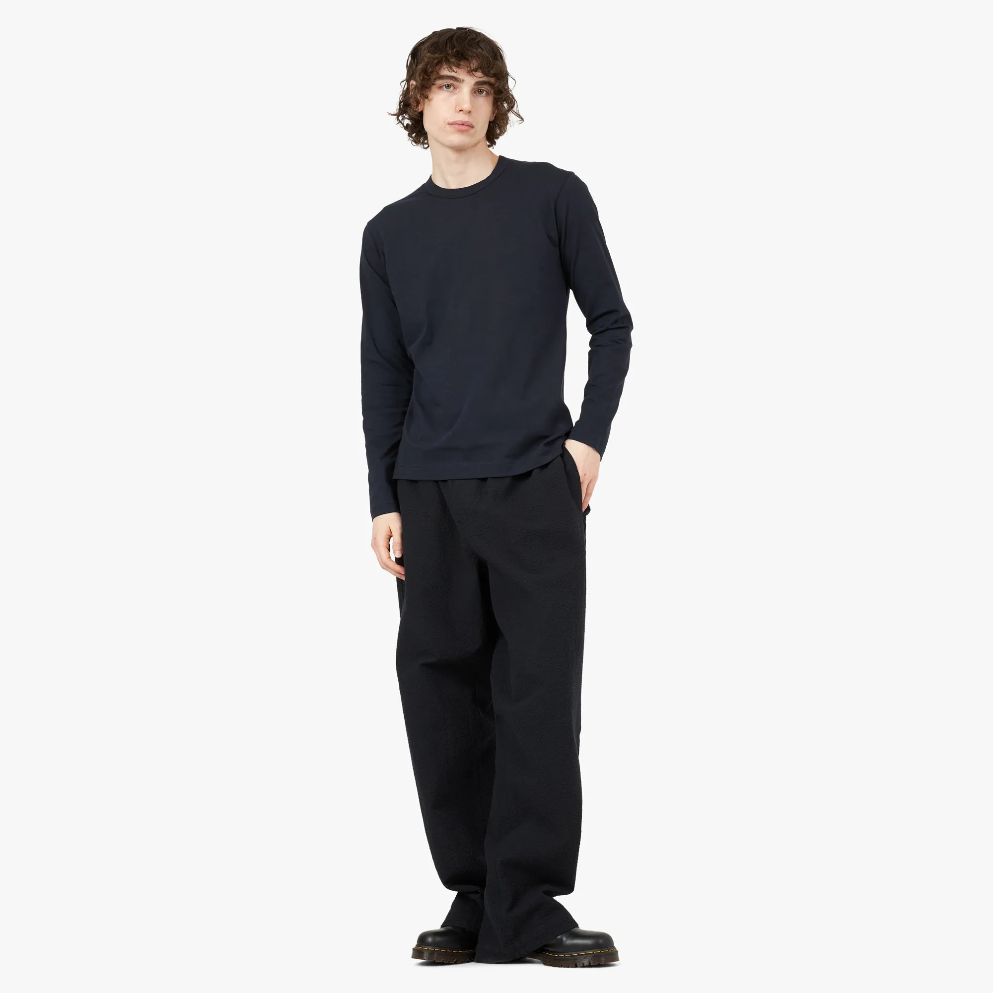 COMME des GARÇONS SHIRT Long Sleeve T-shirt / Navy