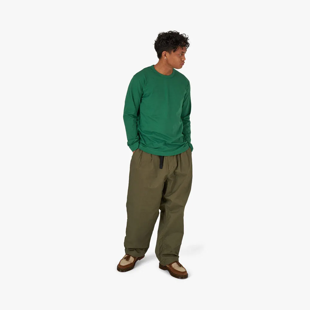 COMME des GARÇONS SHIRT Plain Jersey Long Sleeve T-shirt / Green