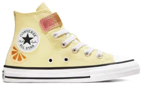 Converse Kids Chuck Taylor All Star 1V Hi Top Easy-On Citrus Like Butter/Donut Glaze/White