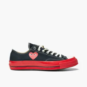 Converse x COMME des GARÇONS PLAY Chuck Taylor OX Black / Red Sole