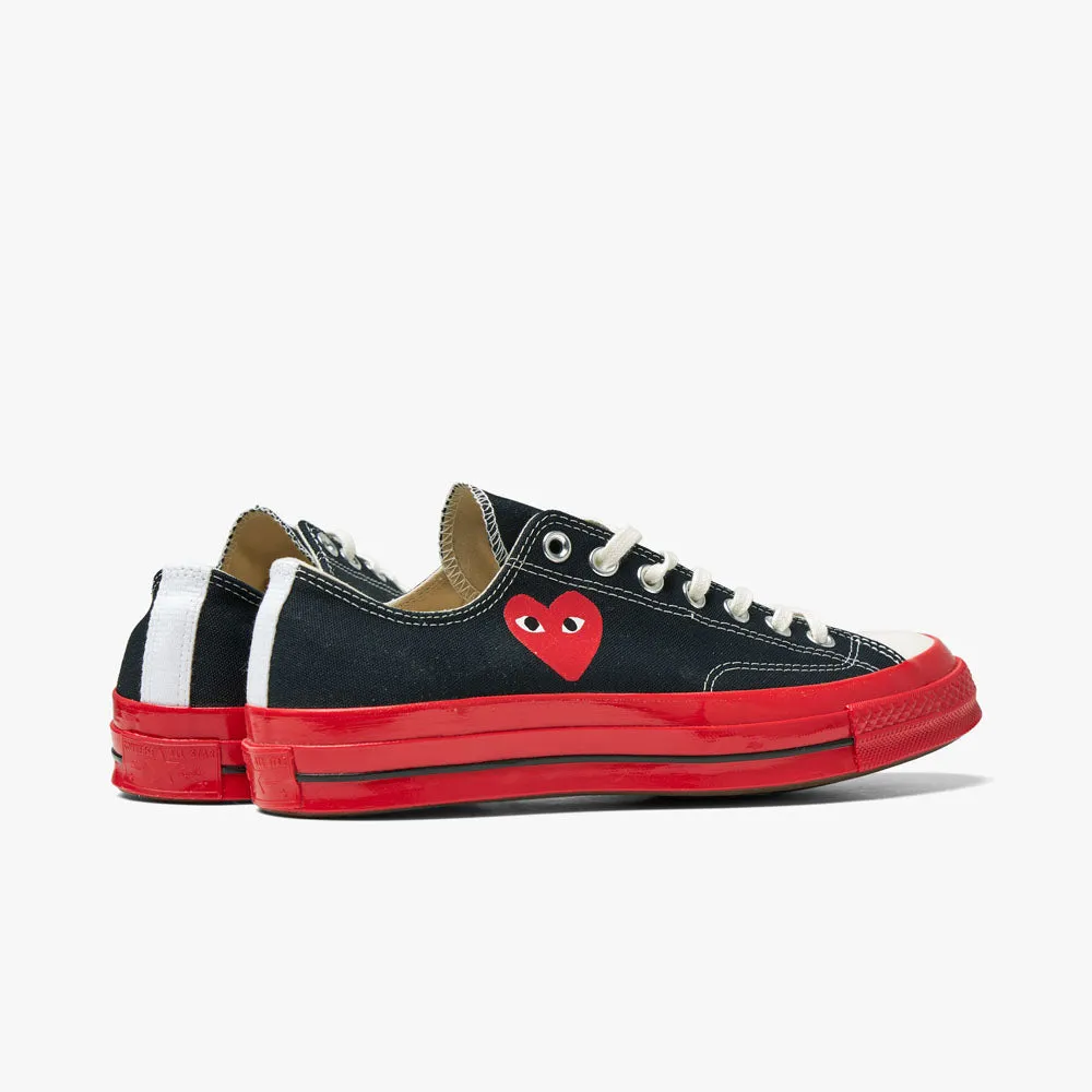 Converse x COMME des GARÇONS PLAY Chuck Taylor OX Black / Red Sole