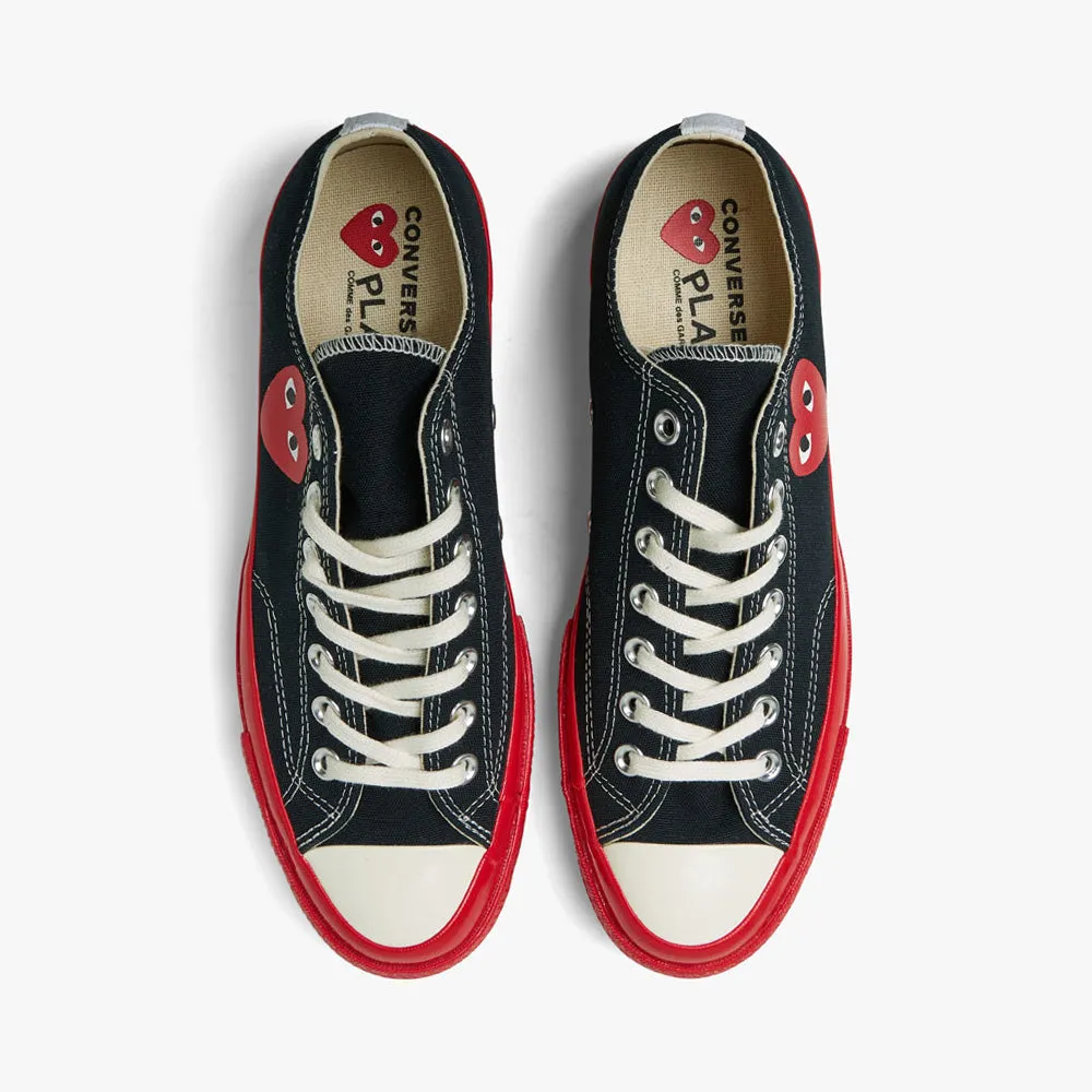 Converse x COMME des GARÇONS PLAY Chuck Taylor OX Black / Red Sole