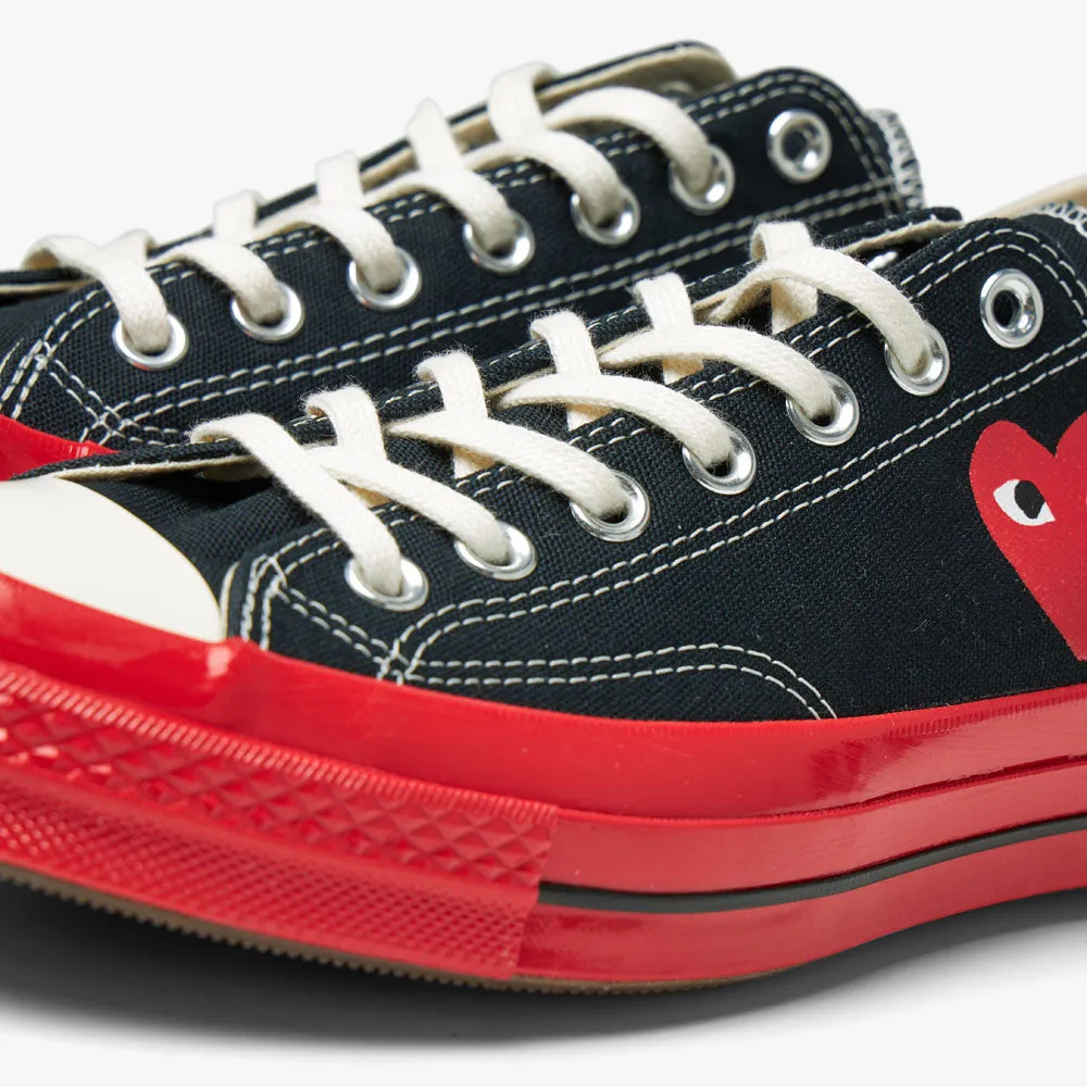 Converse x COMME des GARÇONS PLAY Chuck Taylor OX Black / Red Sole