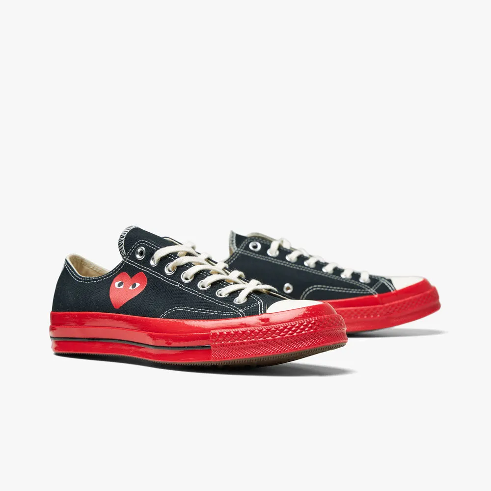 Converse x COMME des GARÇONS PLAY Chuck Taylor OX Black / Red Sole